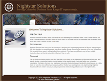 Tablet Screenshot of nightstarsolutions.com